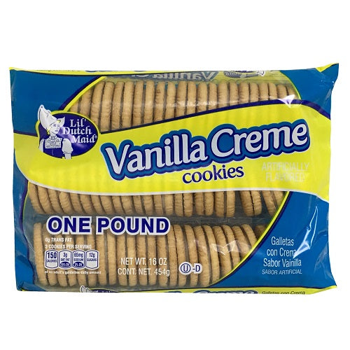 lil dutch 16oz vnla creme cookies -- 12 per case