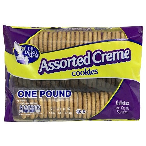 lil dutch 16oz asst creme cookies -- 12 per case