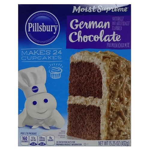 pillsbury cake mix german choc 15.25oz -- 12 per case