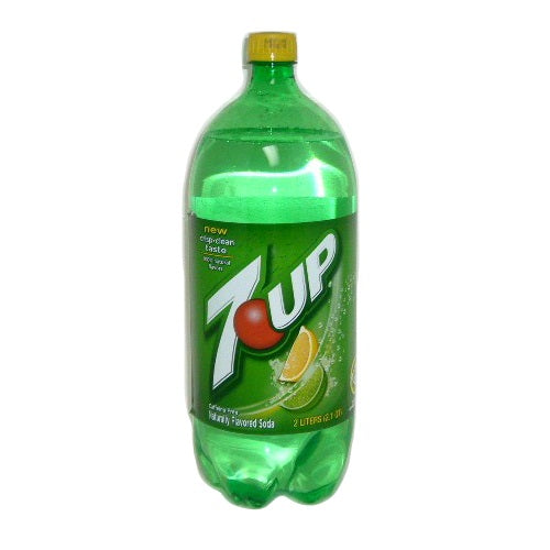 7- up soda 2 ltrs reg -- 8 per case