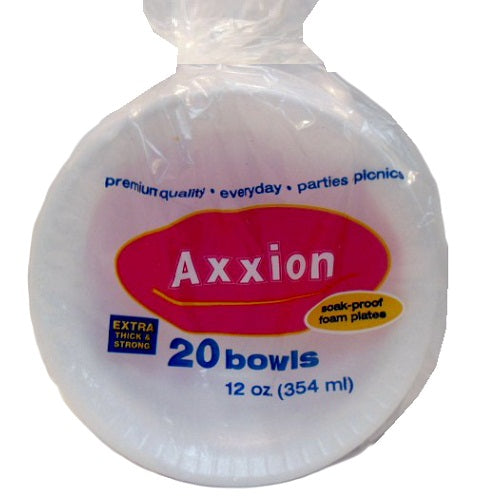 axxion bowls 20ct 12oz -- 48 per case