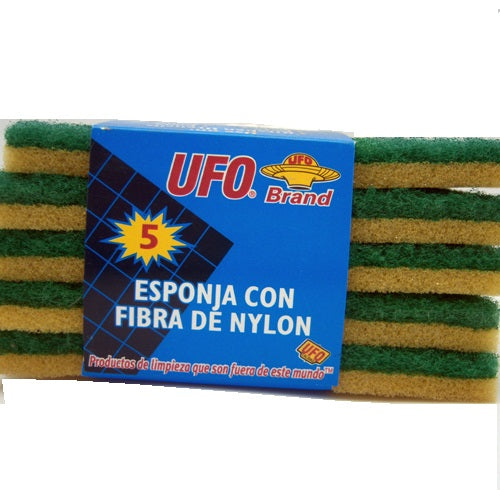 ufo sponge scrubbers 5pk thin -- 36 per case