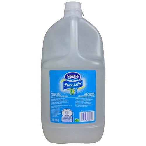 pure life water 1 gl purified -- 6 per case