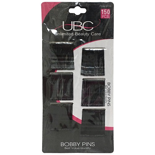 bobby pins 150pc black -- 12 per box