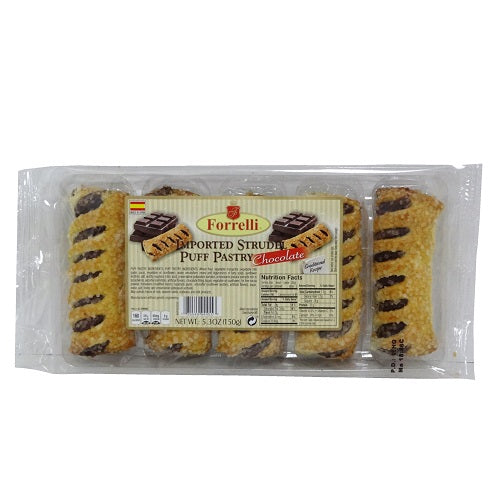 forrelli choc strudel 5.3oz puff pastry -- 20 per case