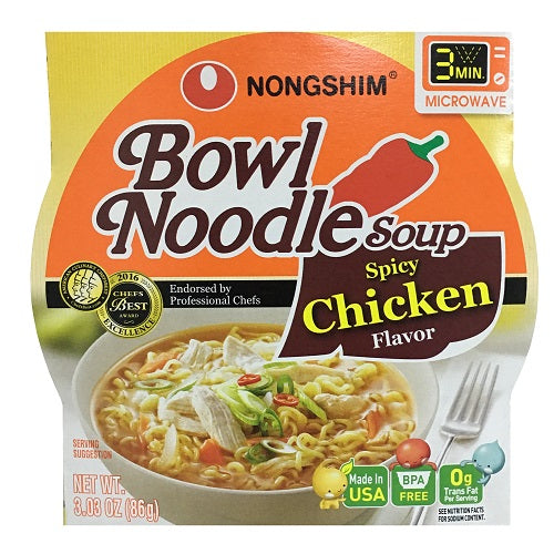 n.s bowl noodle soup spicy chicken 3.03o -- 12 per case