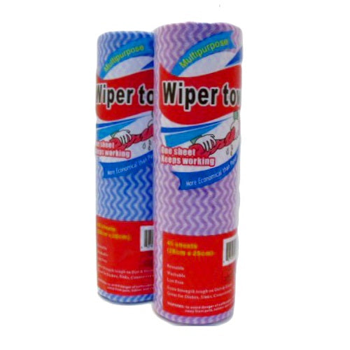 wiper towel roll 40 sheets reusable -- 12 per box