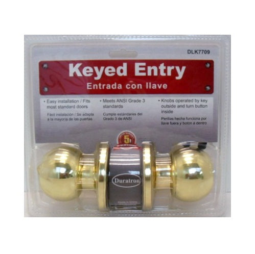 door entrance lock set gold ball -- 6 per box