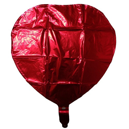 balloons foil red heart shape -- 10 per box