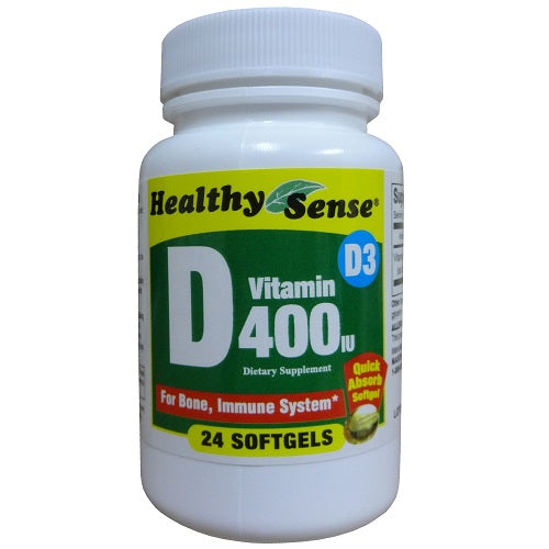 h.s vitamin d 400 iu d-3 24ct -- 12 per case