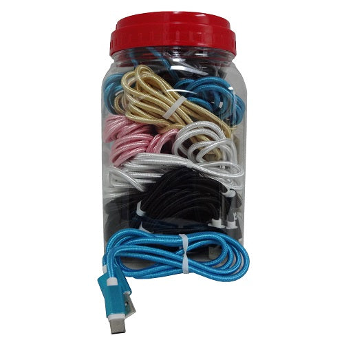 usb charging cable type c asst clrs in j -- 36 per box