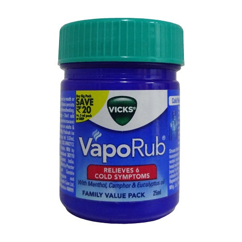 vicks vapo rub 25g -- 20 per case