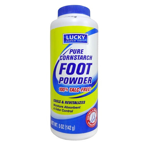 lucky foot powder 5oz cool revitalize -- 12 per case