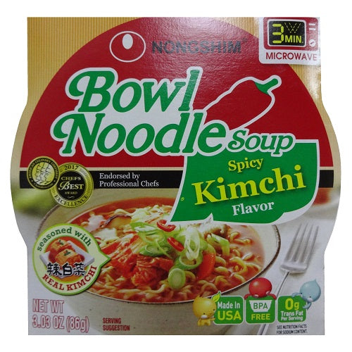 n.s bowl noodle soup kimchi 3.03oz -- 12 per case