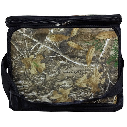 camo cooler bag 6 can w- hard plastic lin -- 6 per case