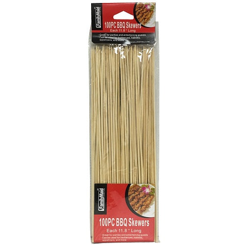 bamboo skewers 100ct 11.8in -- 24 per box