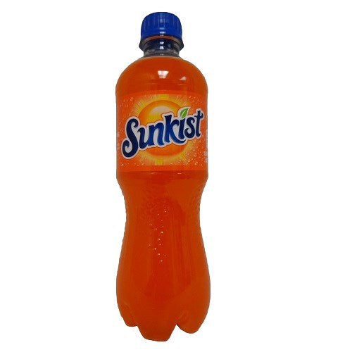 sunkist soda 16.9oz orange bottle -- 24 per case