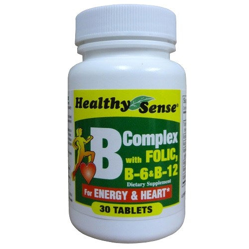 h.s b complex w- folic b-6 b-12 30ct -- 12 per case