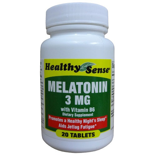 h.s melatonin 3mg w- vitamin b-6 20ct -- 12 per case