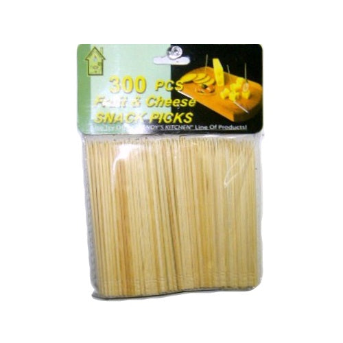 snack picks 300pc wood -- 24 per box