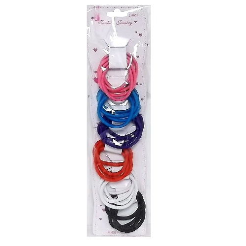 hair elastic bands 24pc asst clrs -- 12 per box