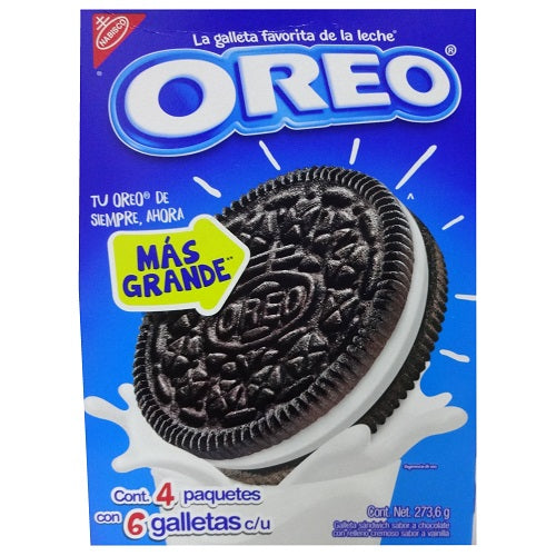 nabisco oreo cookies 4pk 273.6g -- 12 per case