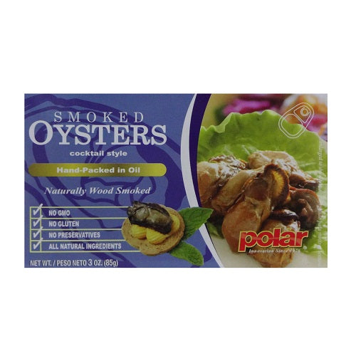 polar cocktail smkd oysters 3oz -- 24 per case