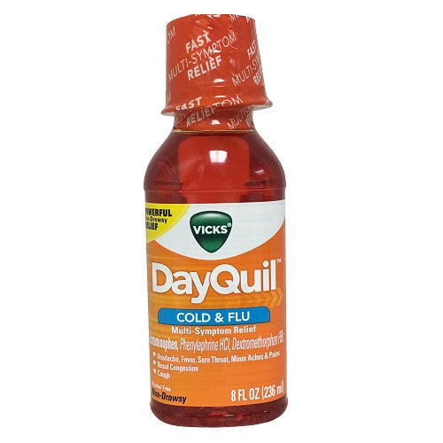 vicks dayquil 8oz cold flu -- 12 per case