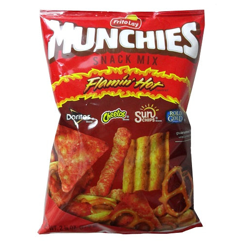 lays munchies flaming hot snack mix -- 32 per case