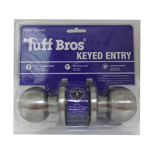 tuff bros keyed entry lock -- 6 per box