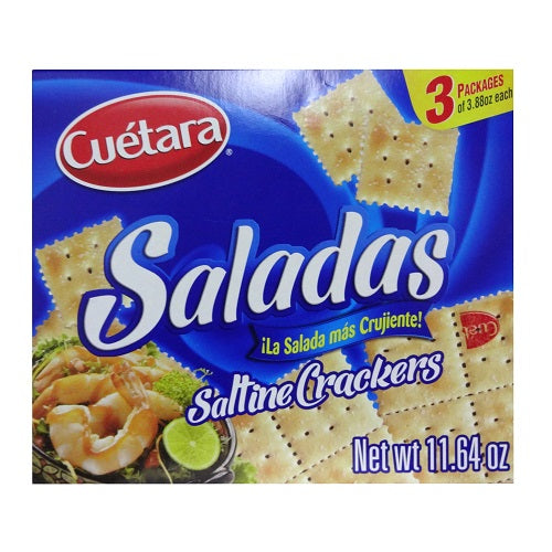 cuetara saladas 11.64oz saltine crackers -- 12 per case