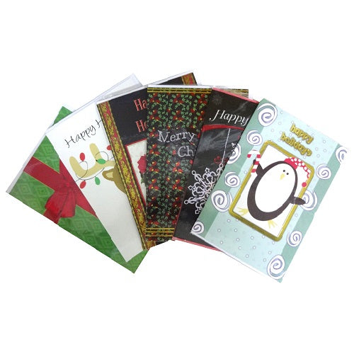 x- mas cards 3d 6 asst designs -- 36 per case