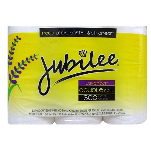 jubilee bath tissue 300ct 12pk lavend -- 4 per case