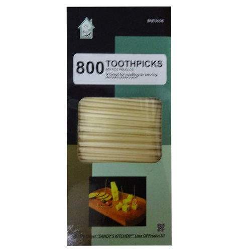 toothpicks wooden 800ct box -- 12 per box