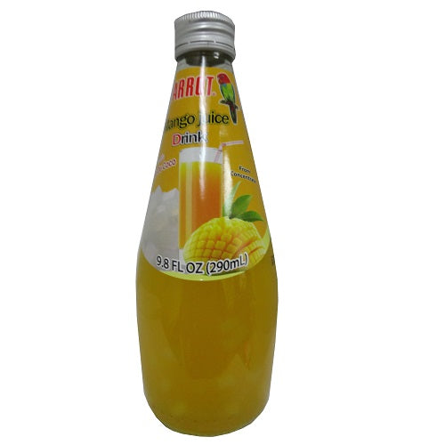 parrot juice 290ml mango w- nata de coco -- 24 per case