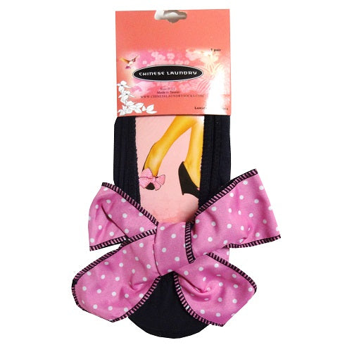 footwear w- pink polka dots bow 9-11 -- 6 per box