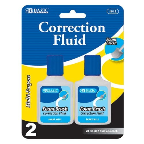 correction fluid 2pc 0.7oz -- 24 per box