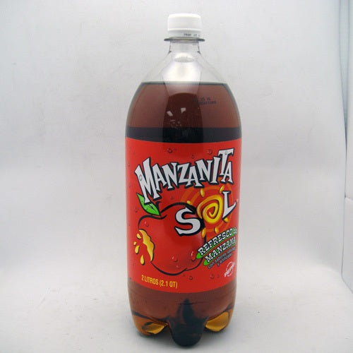 manzanita sol soda 2 ltrs apple -- 8 per case