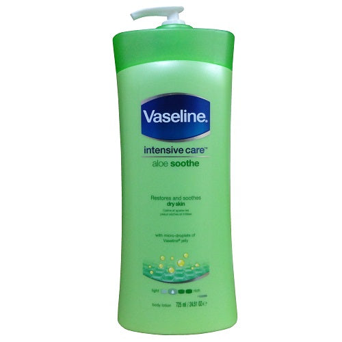 vaseline lotion 725ml soothing hydration -- 12 per case