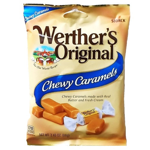 werthers chewy caramels 2.40oz original -- 12 per case