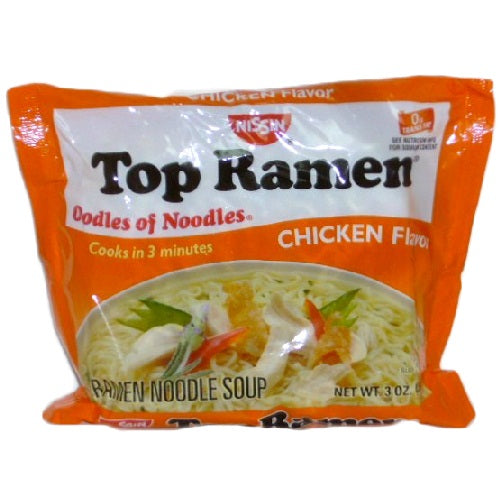 nissin top ramen chicken 3oz -- 24 per case