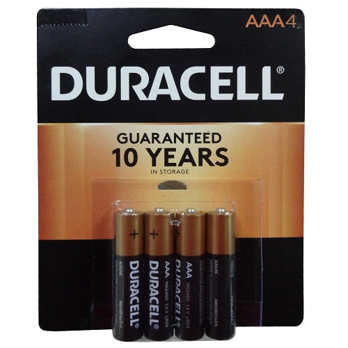 duracell aaa 4pk batteries -- 18 per box