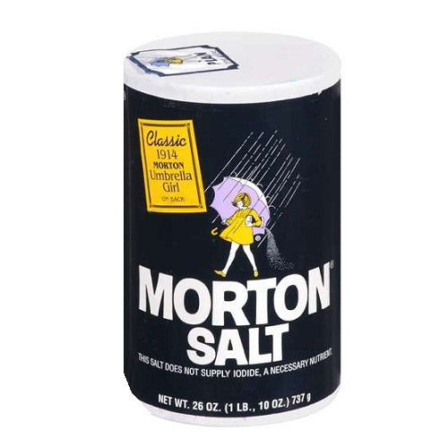 morton salt plain 26oz f-s canister -- 24 per case