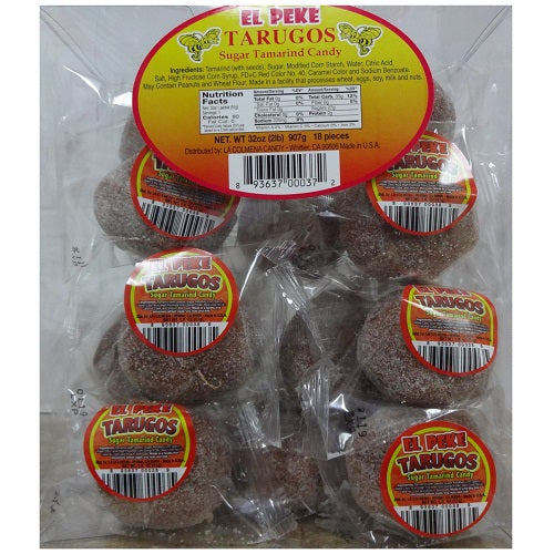 el peke tarugos tamarind candy 1.8oz -- 18 per box