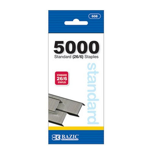 staples 5000pc -- 24 per box