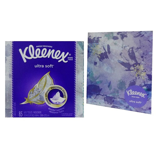 kleenex facial tissue 85ct 3 ply ultra -- 12 per case