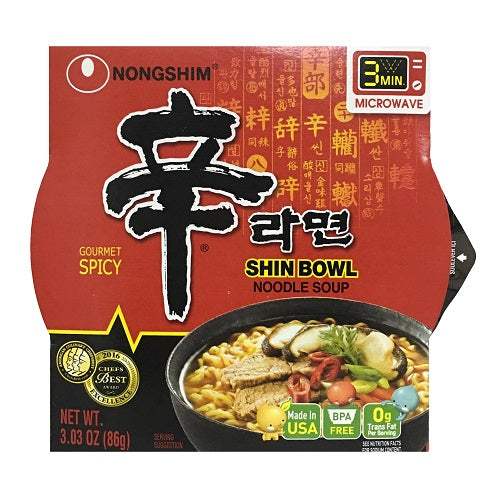 n.s bowl noodle shin soup spicy 3.03oz -- 12 per case