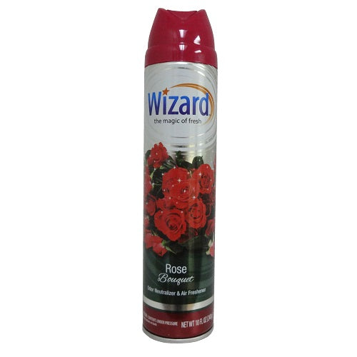 wizard air freshener 10oz rose bouque -- 12 per case