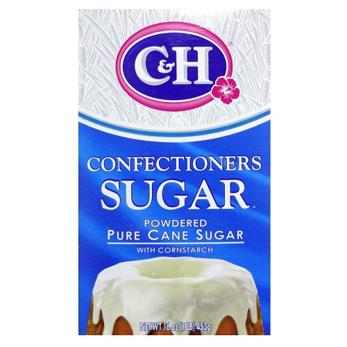 c h pure cane sugar 1 lb powdered -- 24 per case