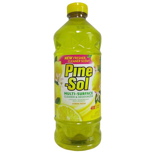 pine- sol cleaner 48oz 4x lemon fresh -- 8 per case